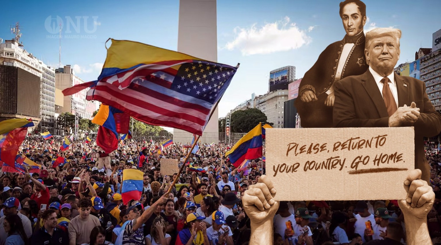 Soñando con Simón Bolívar se enamoraron de Trump