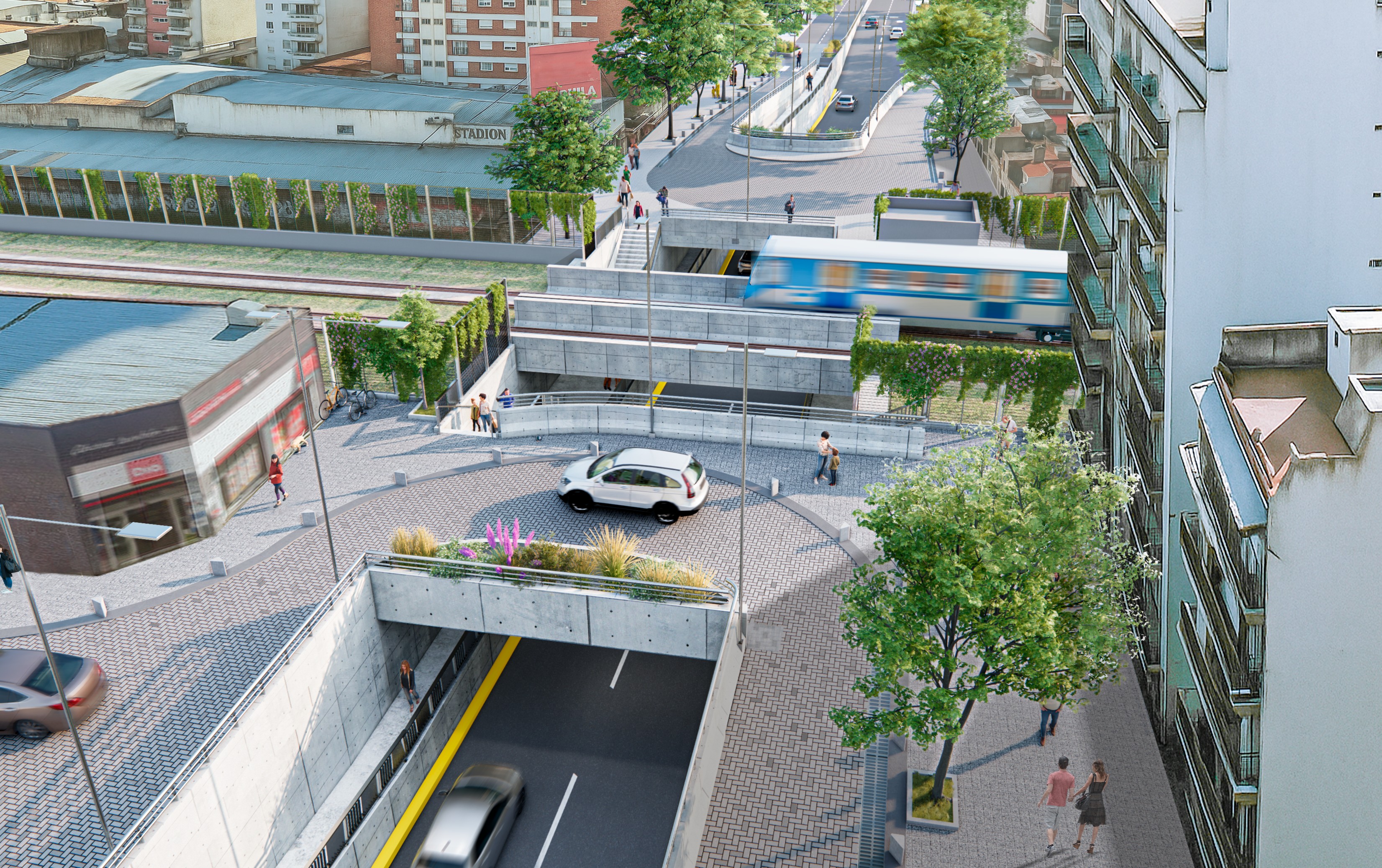 El GCBA comenzó las obras del nuevo Paso a Nivel provisorio en la calle Miller