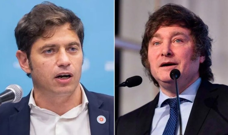 Brecha abultada: un sondeo nacional coloca a Milei muy por delante de Kicillof