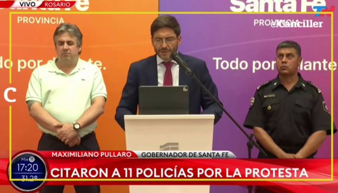 Pullaro reconoció el reclamo policial y anunció aumento de sueldo