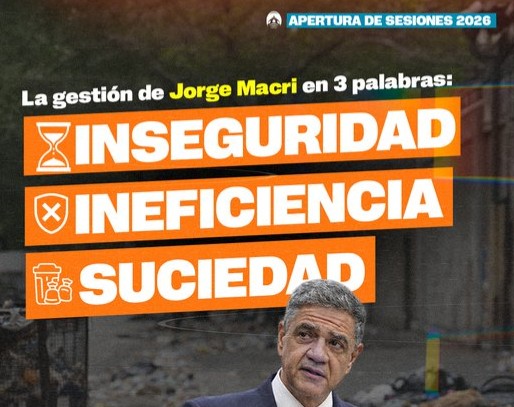 Dura crítica a Jorge Macri de Fuerza por Buenos Aires : “Vivís entre basura e inseguridad”