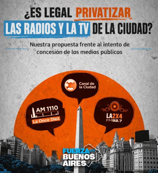 Fuerza por Buenos Aires propone crear el sistema de medios públicos de CABA