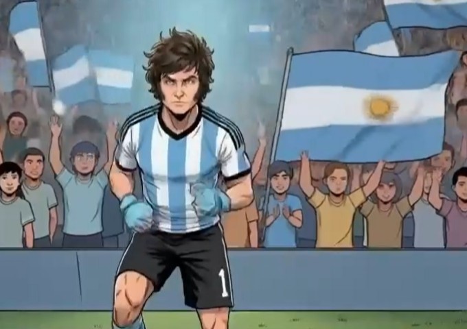 Milei mundialista: spot bizarro para explicar su ajuste