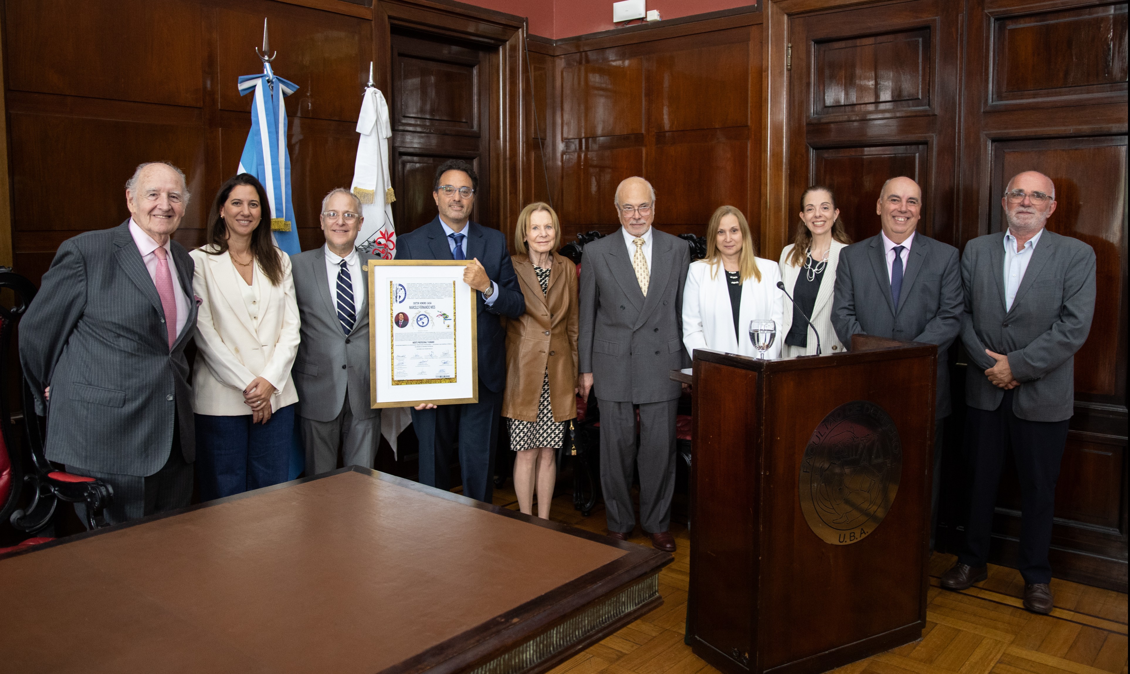 El consejero Meis fue distinguido como Doctor Honoris Causa