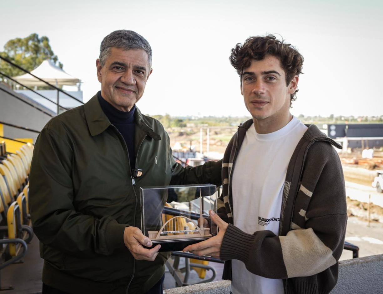 Jorge Macri y Franco Colapinto recorrieron las obras del Autódromo