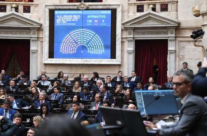 Diputados aprobó la Ley Hojarasca y salvataje a Adorni