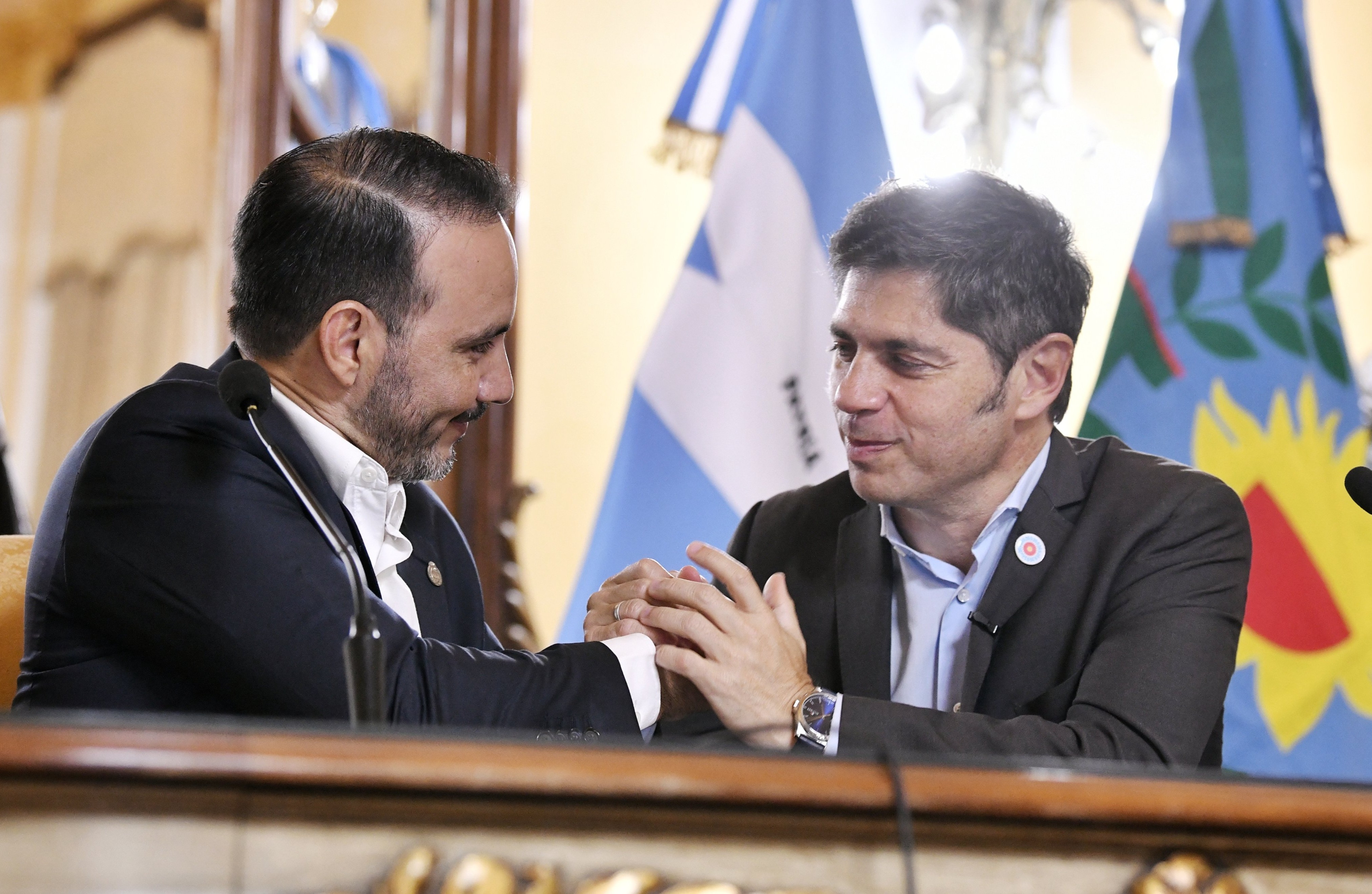 Expansión nacional: Kicillof se mostró con Valdés