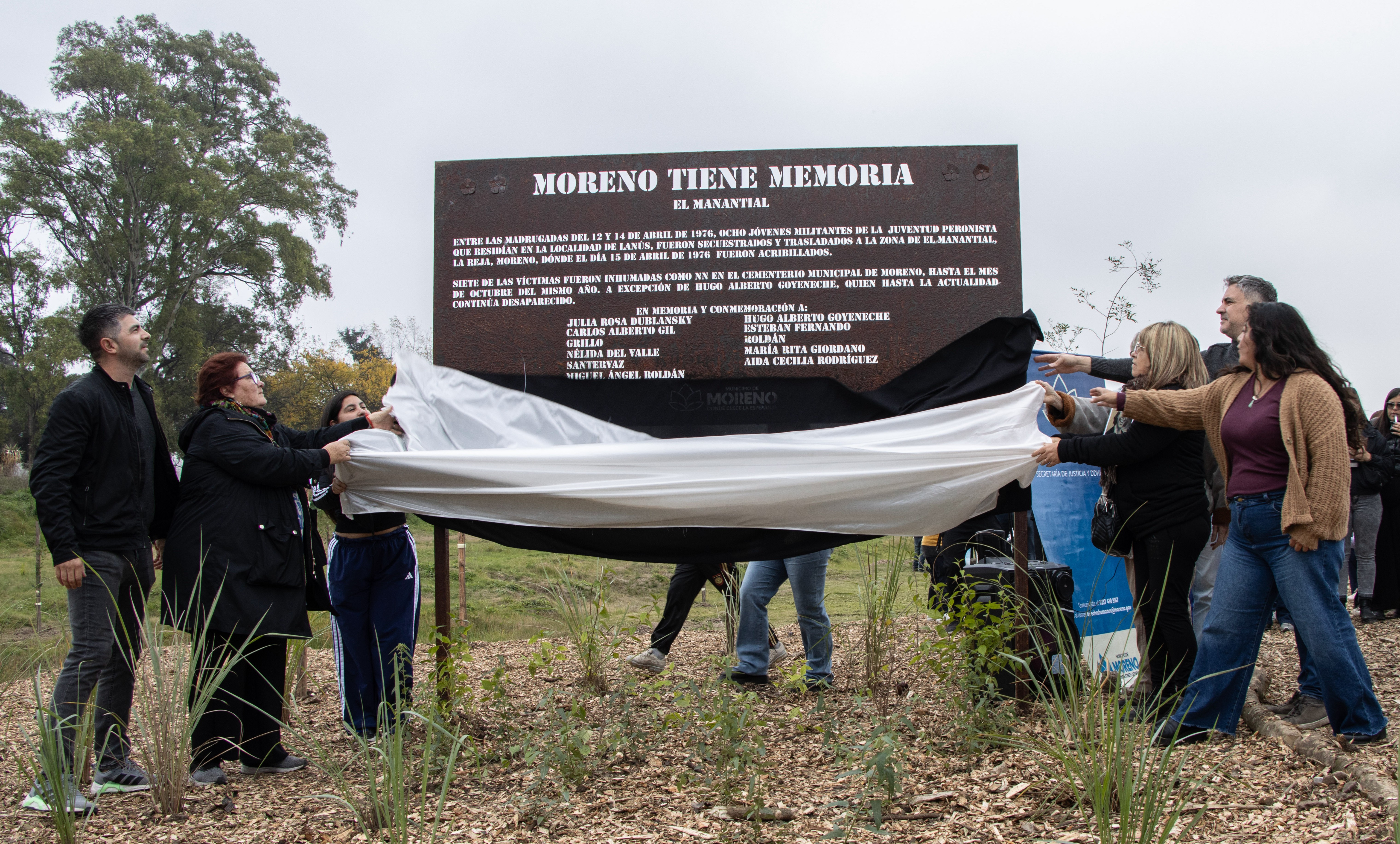 Moreno inauguró un Paseo por la Memoria 