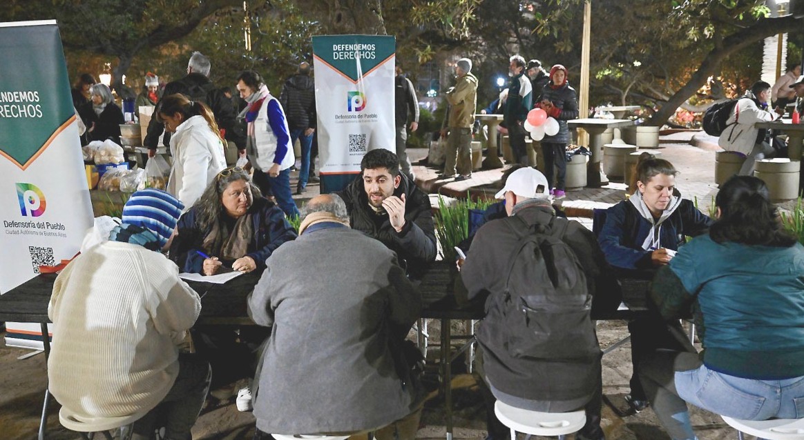 Operativos para asistir a personas en situación de calle