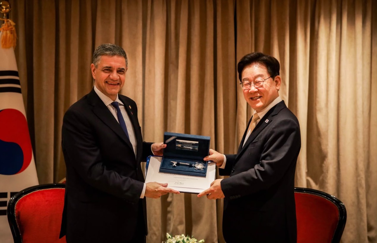 Jorge Macri recibió al presidente de Corea del Sur, Lee Jae-myung