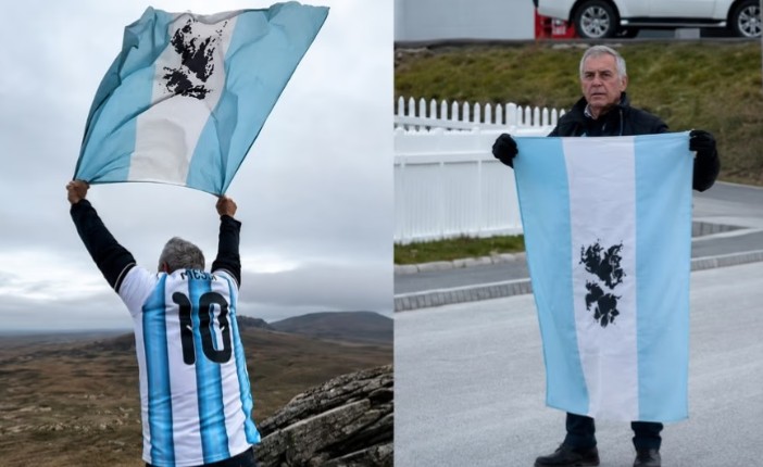 Soberanía en Malvinas: la bandera argentina volvió a flamear