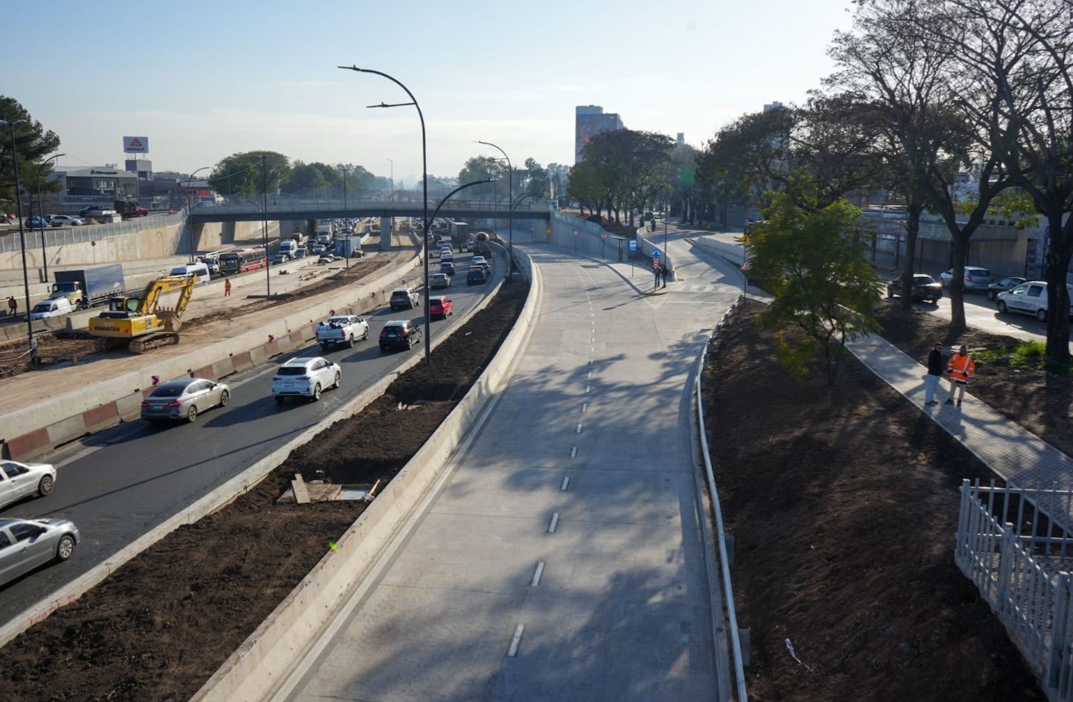  La Ciudad ya terminó las dos colectoras de la nueva autopista Dellepiane