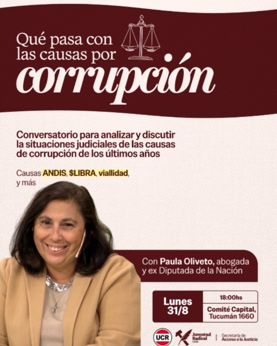 La JR porteña organizó un conversatorio sobre corrupción