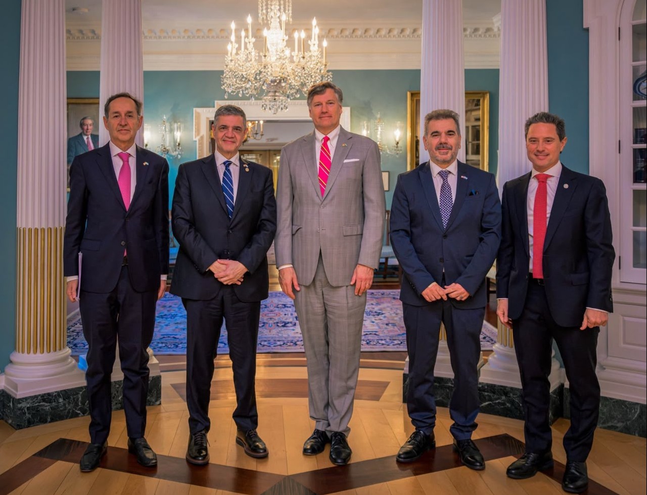 Jorge Macri se reunió con Christopher Landau en Washington