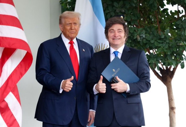 Trump reivindicó a Milei como símbolo de victoria