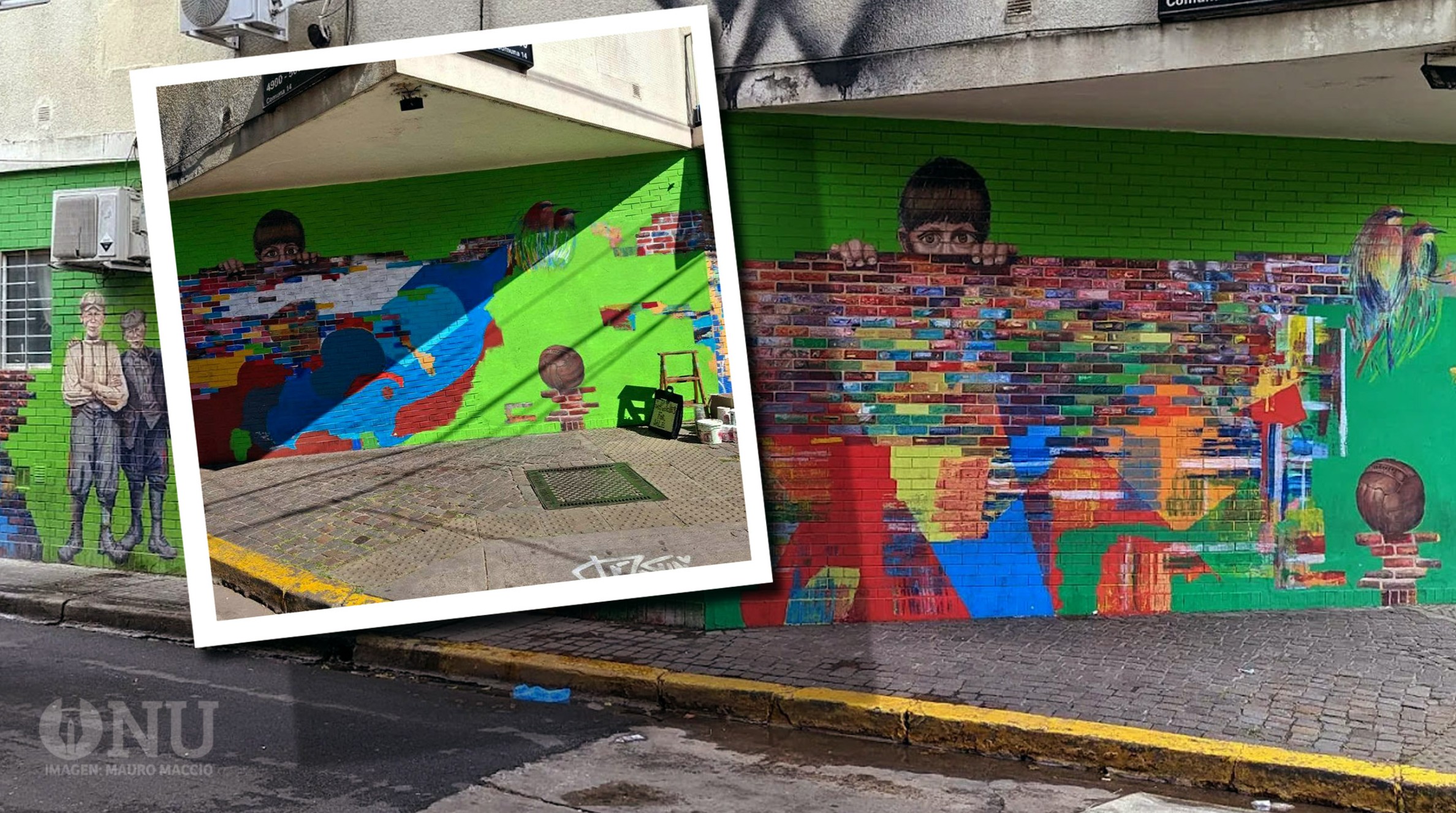 Palermo: un mural para recordar a dos jóvenes desaparecidos