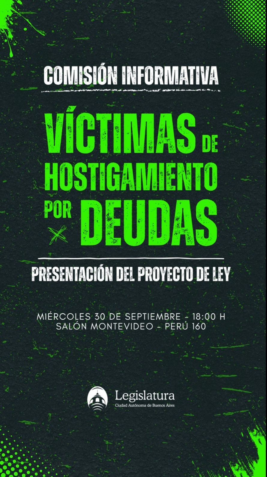 Santoro presenta el proyecto contra el "hostigamiento" en cobranzas