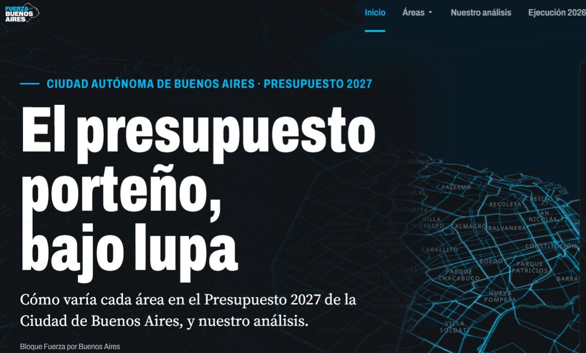 Nuevo portal digital permite monitorear el Presupuesto 2027 de la Ciudad