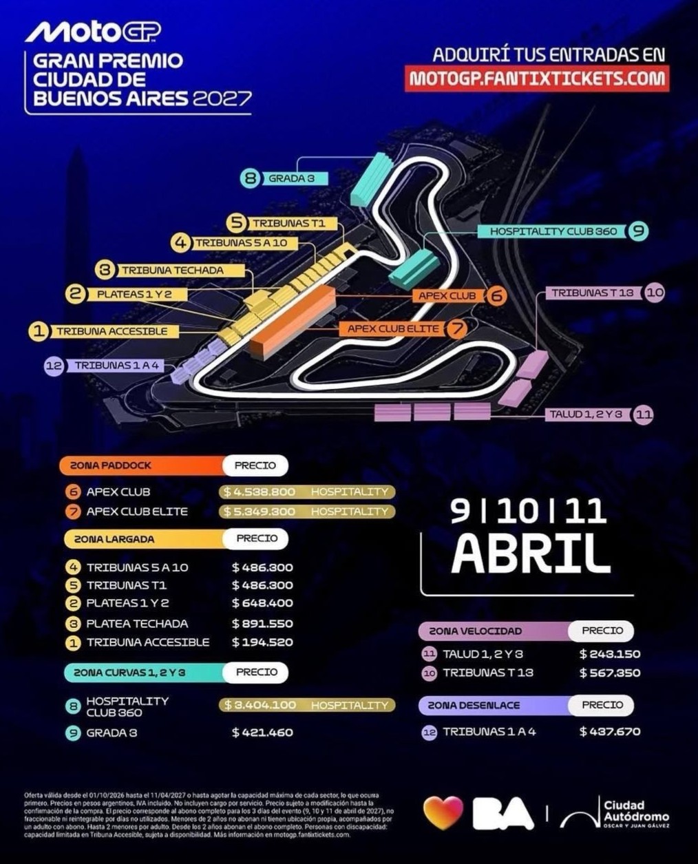 Se extiende la preventa de entradas con pases para los tres días del MotoGP
