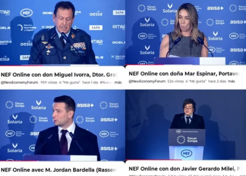 Desplante a Milei en España: sponsors exigieron no figurar en su discurso