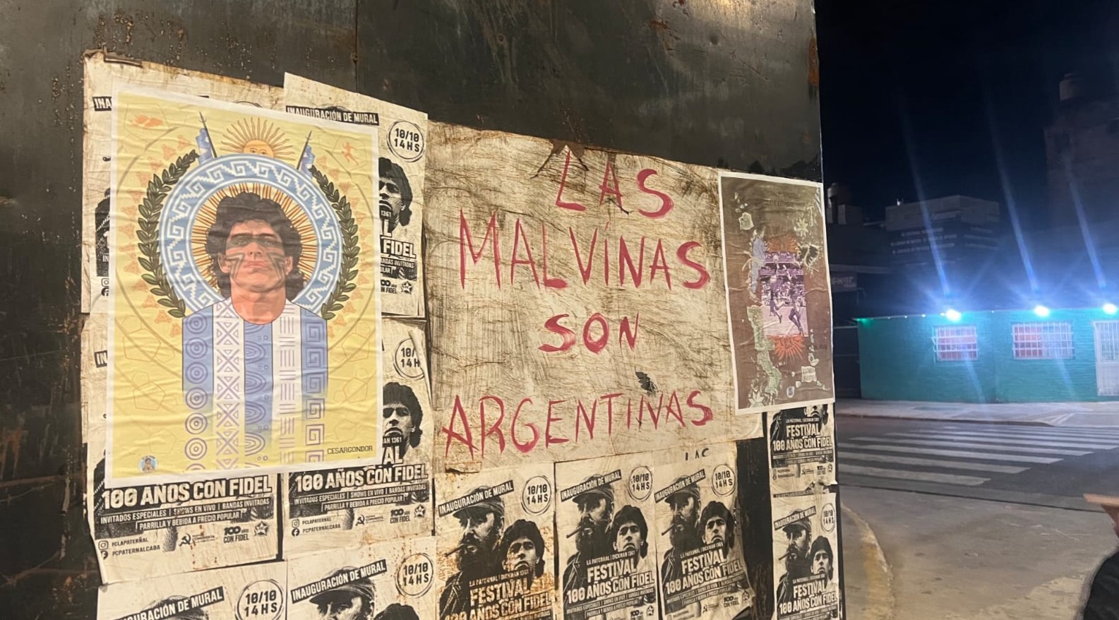 Diego vuelve a las calles: las ciudades amanecen con Maradona